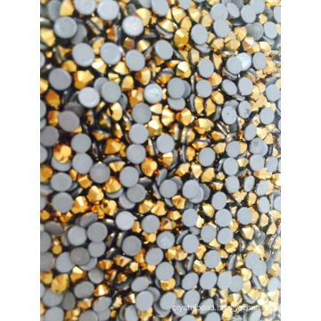 Ss16 Golden Hot Fix Rhinestones